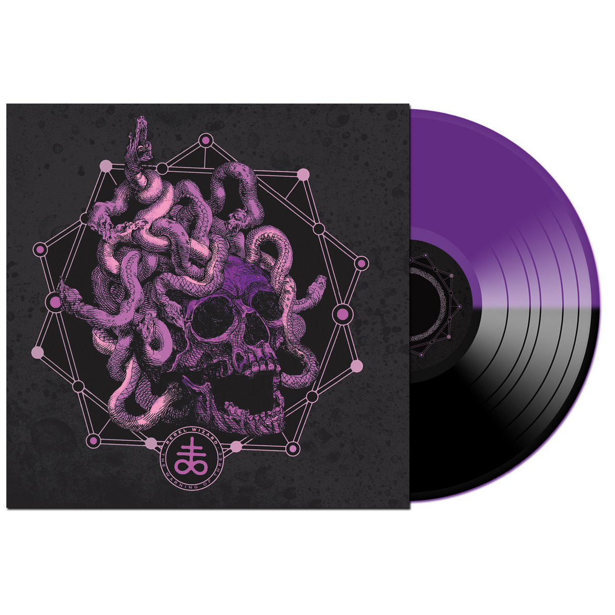 Rebel Wizard - The Warning of Three on Half Black Half Purple Vinyl
