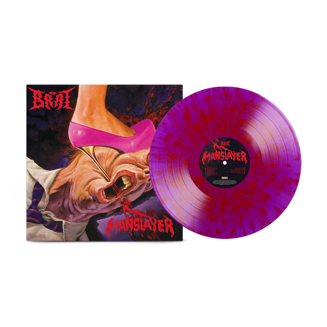 Brat - Manslayer Neon Violet w/ Translucent Ruby Splatter Vinyl