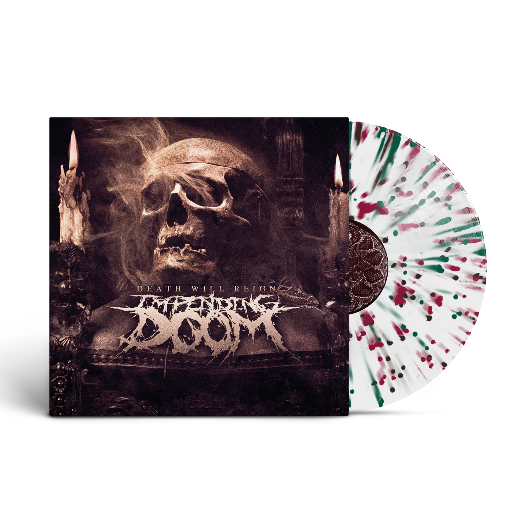 Impending Doom - Death Will Reign Splatter Vinyl
