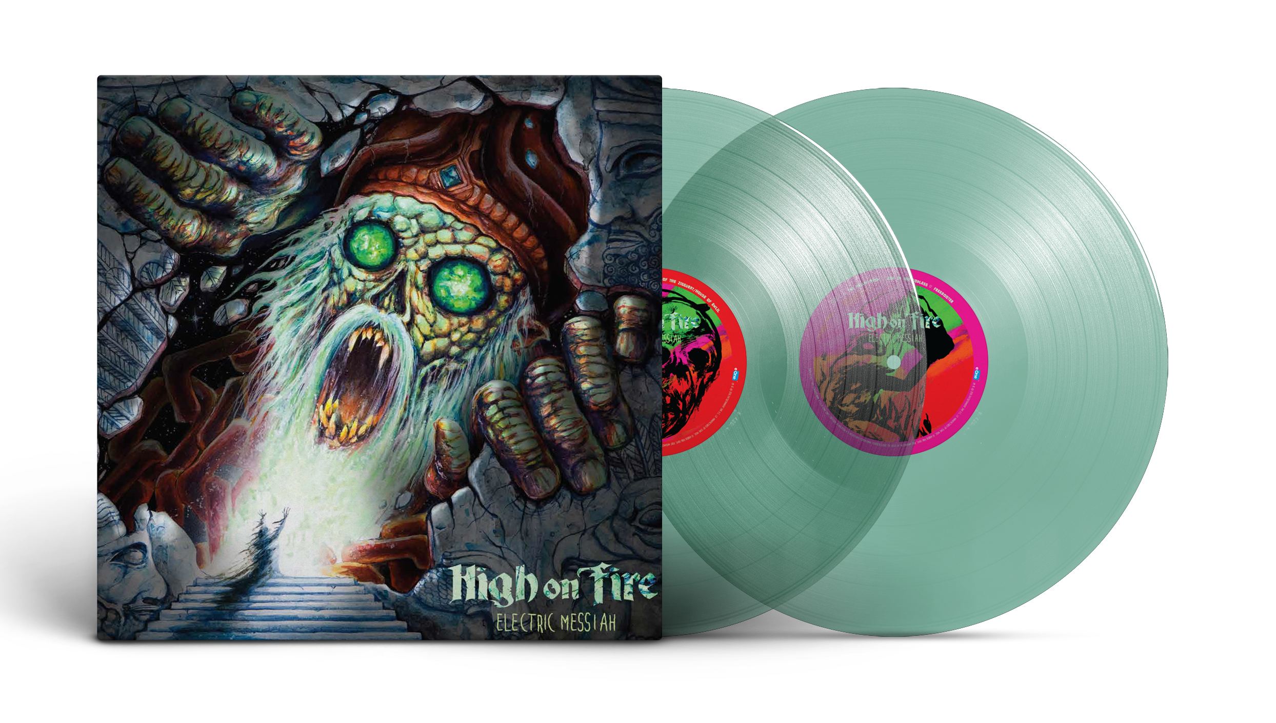 High On Fire - Electric Messiah; 2x 180Gramm Colored Coke Bottle Clear Vinyl
