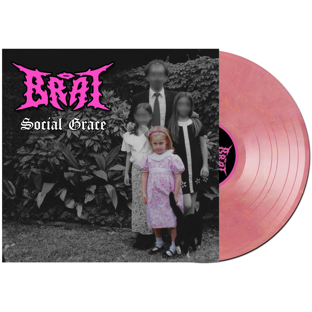 Brat - Social Grace on White with Pink Splatter Vinyl
