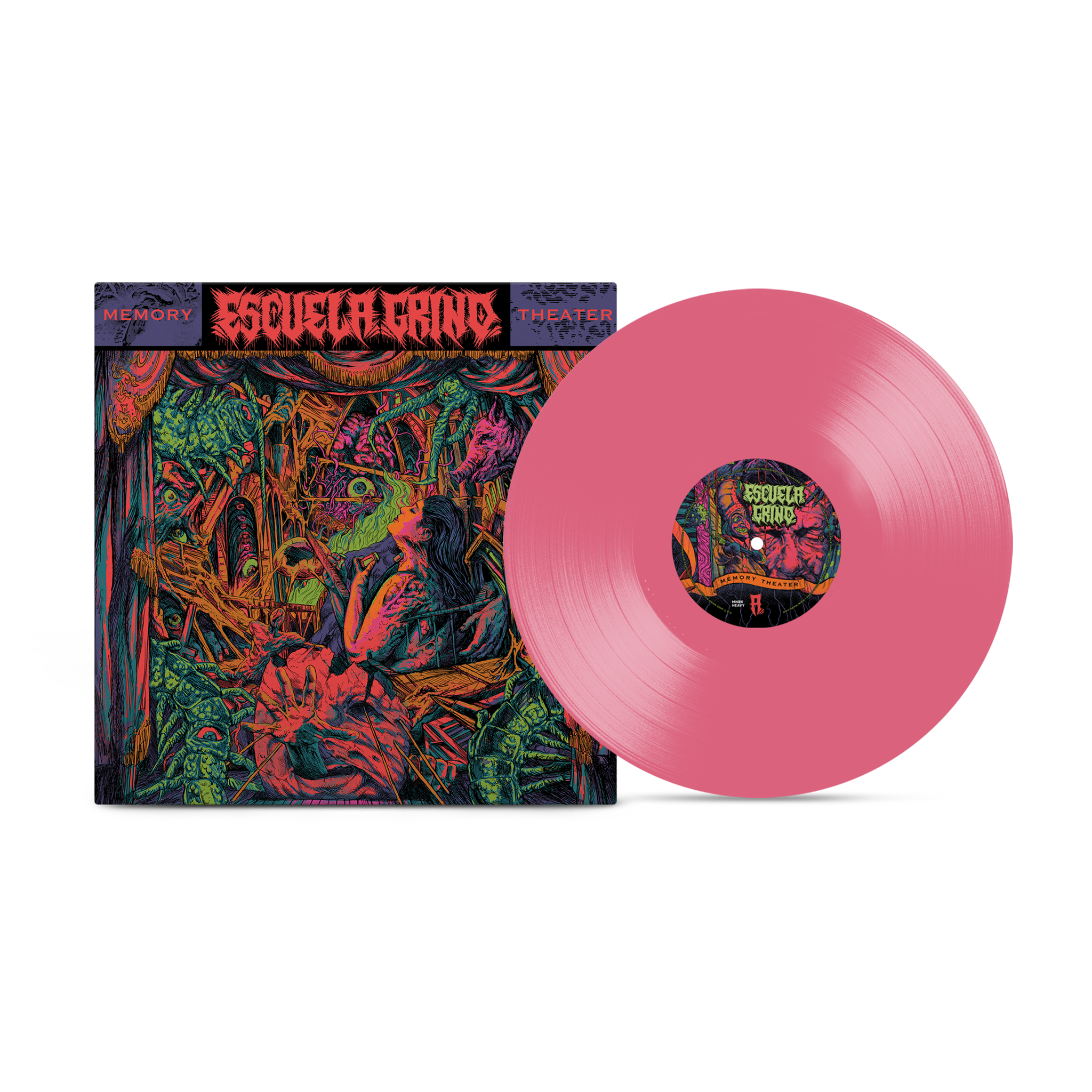 Escuela Grind - Memory Theater Hot Pink Vinyl (ARTIST VARIANT)