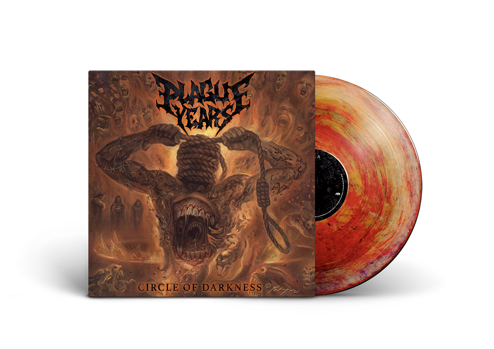 Plague Years "Circle Of Darkness" Single 180G two color splatter LP with DL card