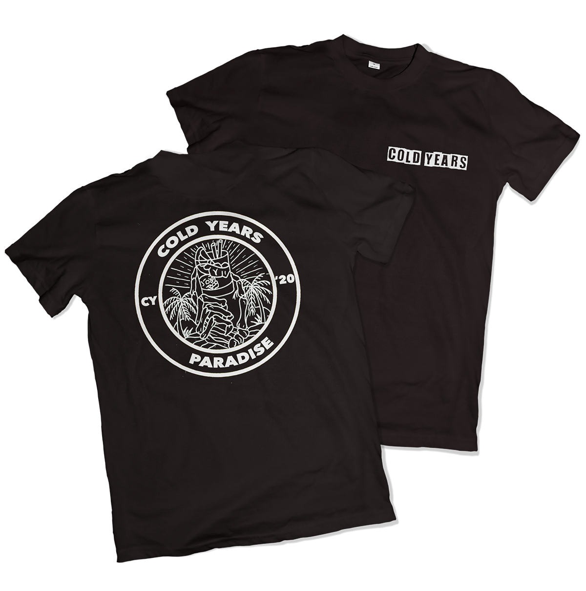 Cold Years - Paradise Men's Black T-Shirt