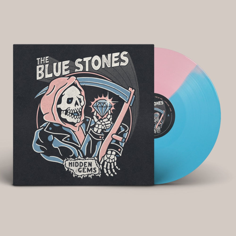 The Blue Stones - Hidden Gems - Vinyl - Half and Half Baby Blue and Baby Pink