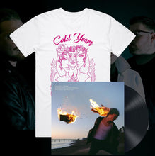 Load image into Gallery viewer, Cold Years – Good As Hell – T-Shirt (Pink on White) &amp; PARADISE vinyl bundle

