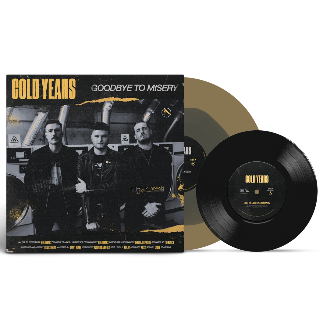 Cold Years - Goodbye To Misery color in color (black/gold) vinyl LP + 7-inch