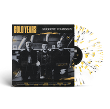Load image into Gallery viewer, Cold Years - Goodbye To Misery - VINYL - Opaque White base with Opaque Canary Yellow heavy splatter &amp; Opaque Grey heavy spatter
