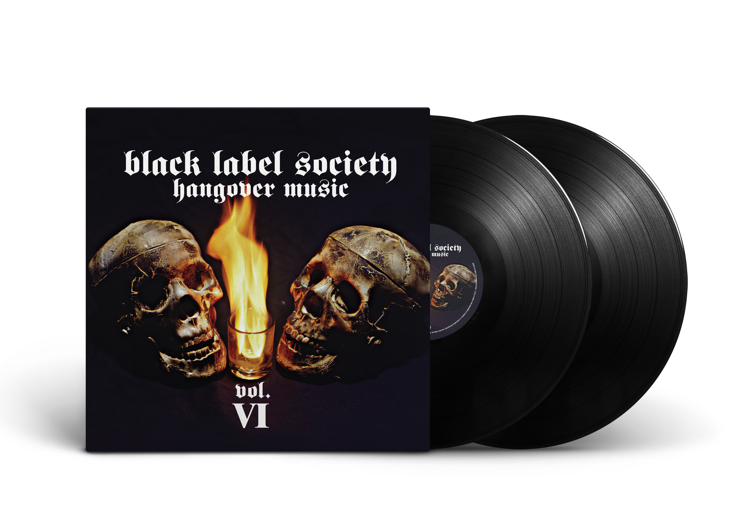 Black Label Society - Hangover Music Vol. VI; 2 140G 45RPM Black LPs, Generic DL Card, Gatefold Jacket