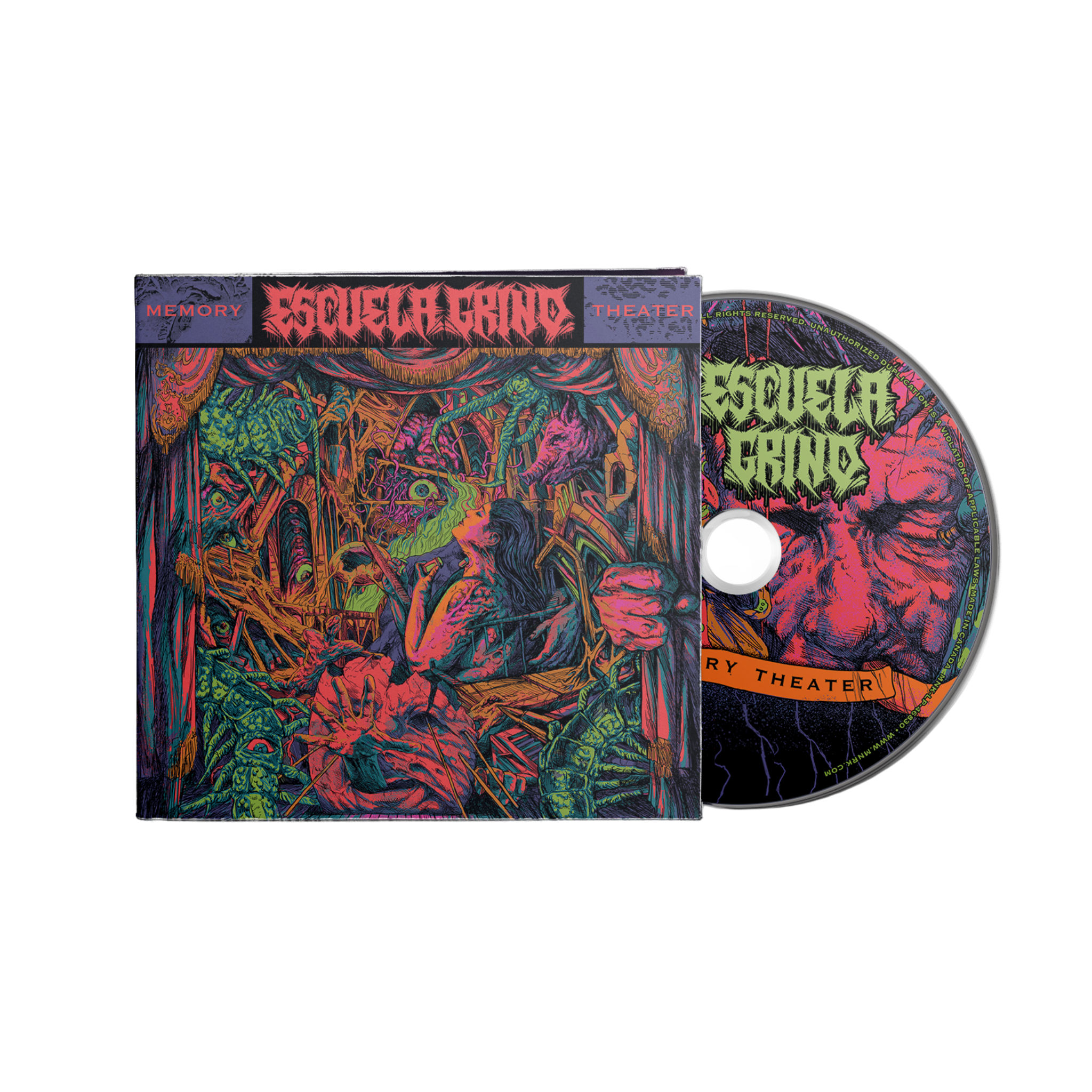 Escuela Grind Memory Theater CD Gindcore MNRK Heavy Escuela Grind Merch