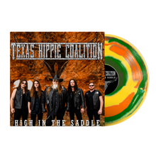 Load image into Gallery viewer, Texas Hippie Coalition - High In The Saddle - LP - Yellow/Green/Orange Swirl

