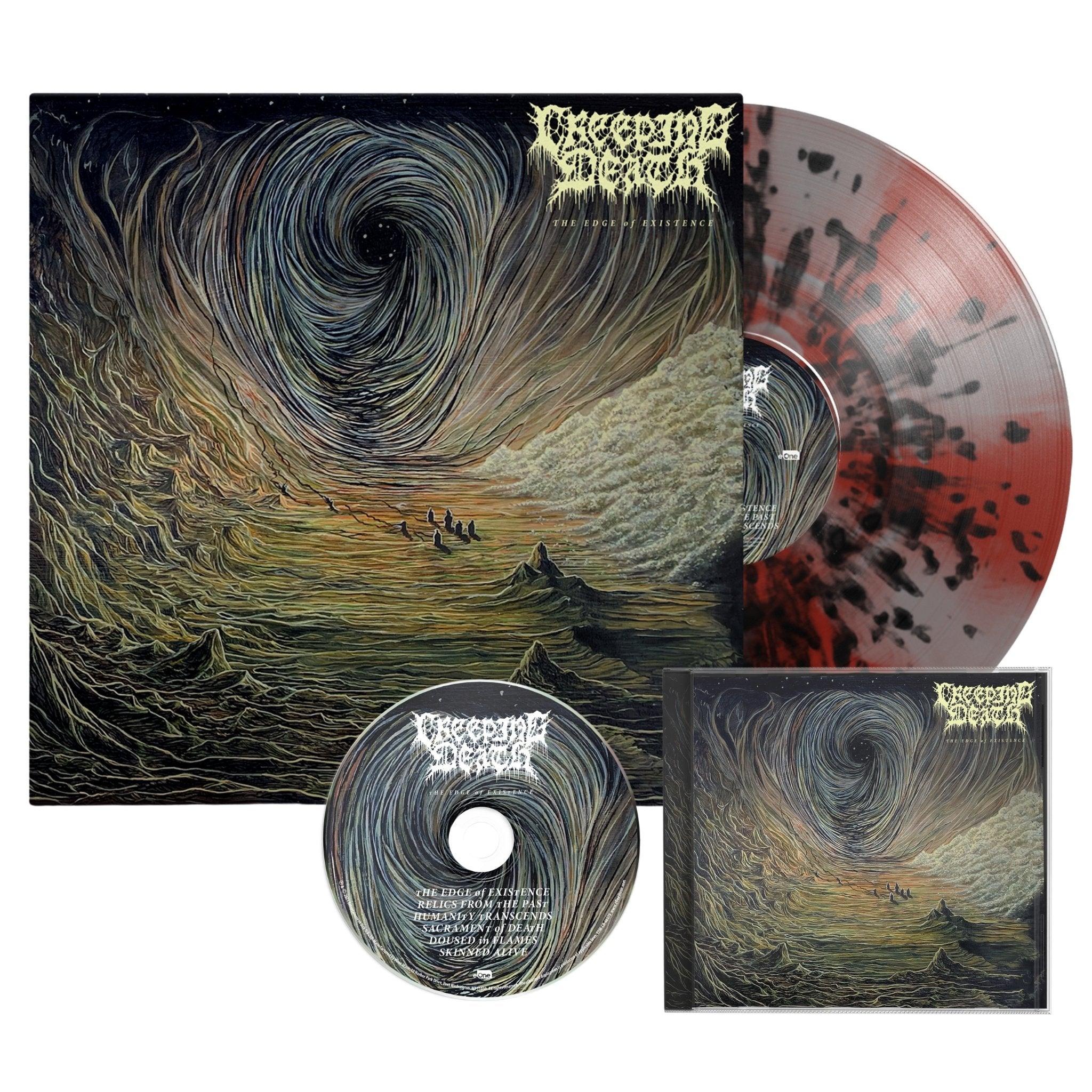 Creeping Death - The Edge Of Existence; LP Pinwheel & CD Jewel Case Bundle