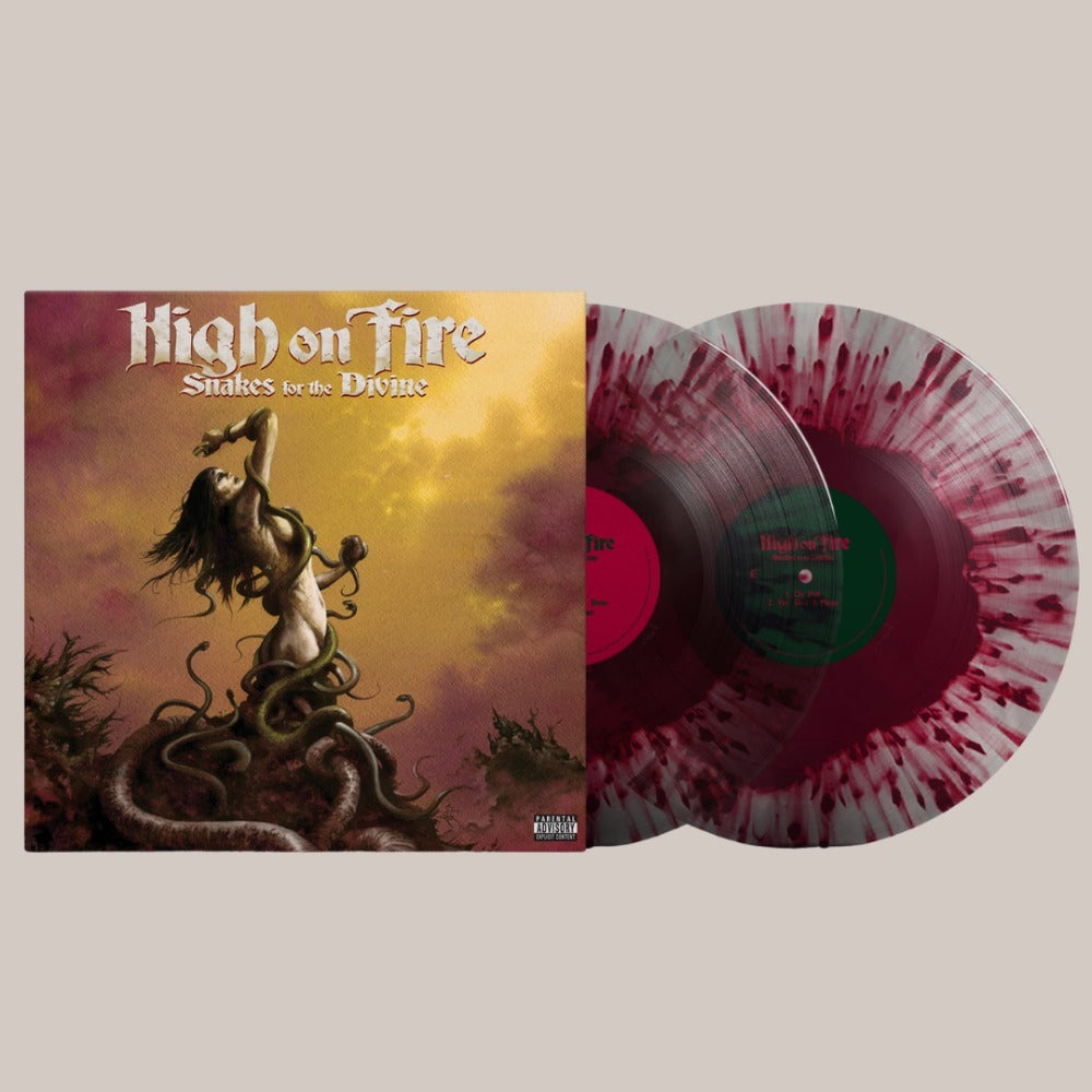 High On Fire - Snakes For The Divine - Vinyl - Color In Color: Grape Inside Clear with Apple Splatter
