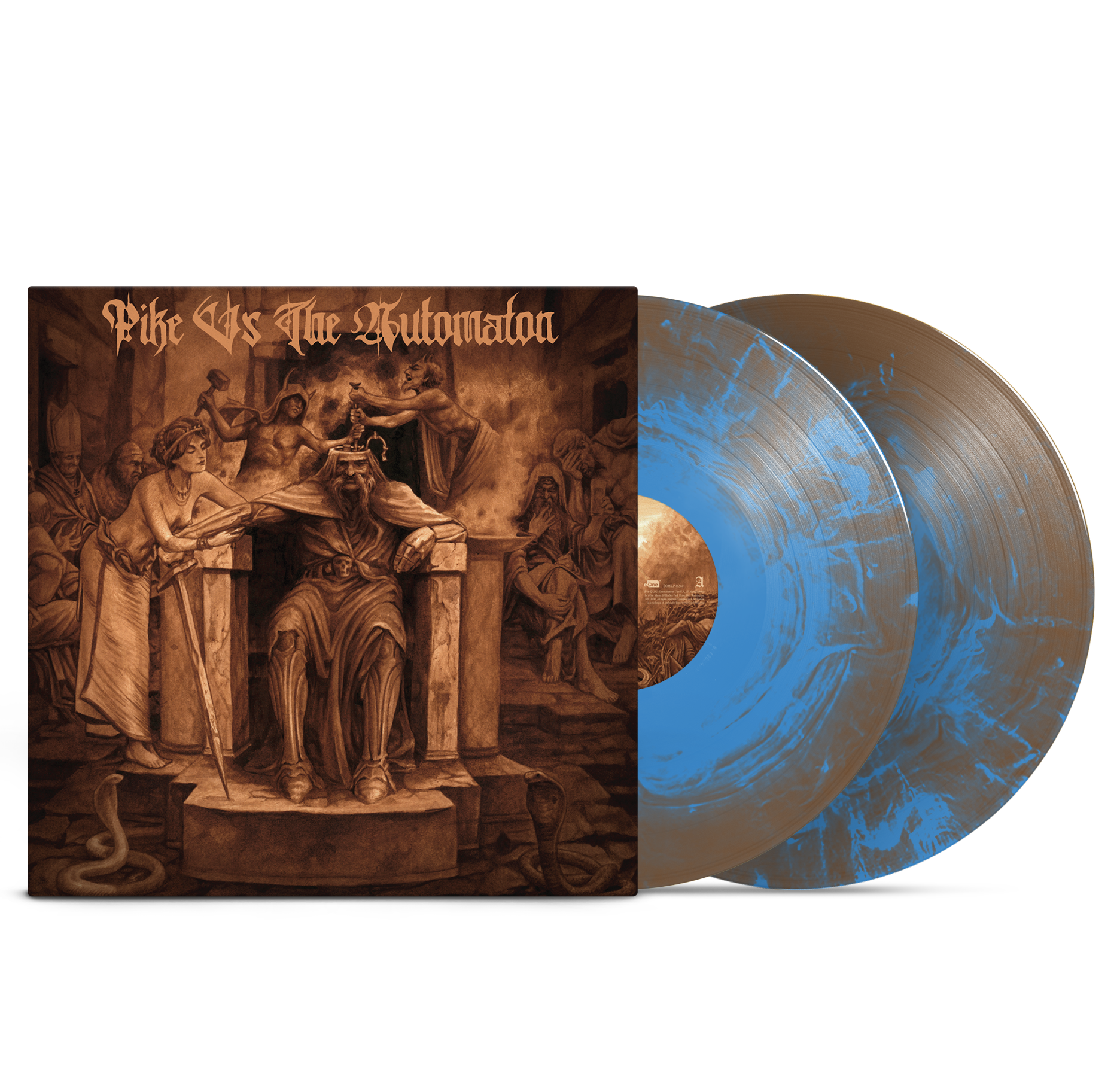 Pike vs The Automaton - Pike vs The Automaton Brown/Blue Galaxy LP