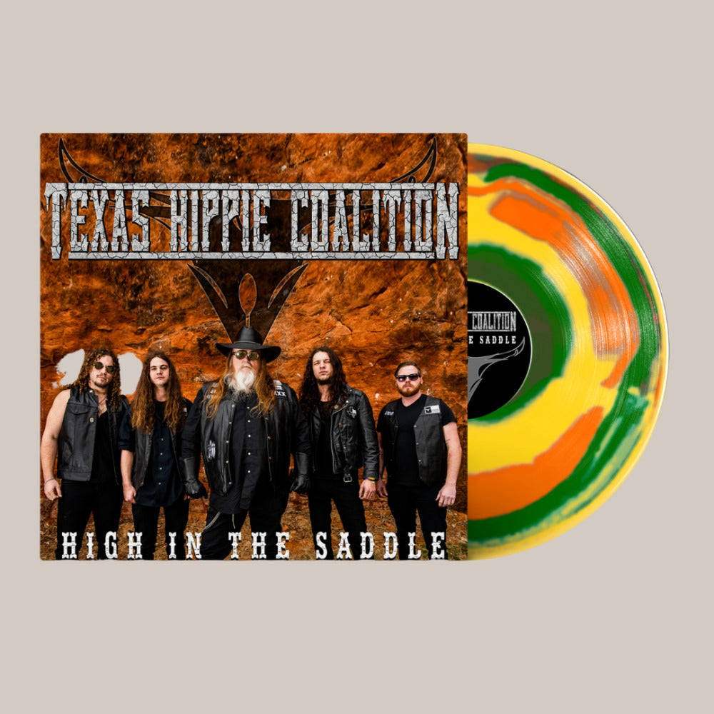 Texas Hippie Coalition - High In The Saddle - LP - Yellow/Green/Orange Swirl