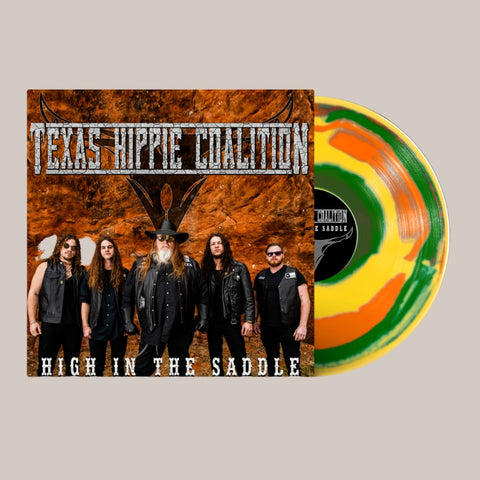 Texas Hippie Coalition - High In The Saddle - LP - Yellow/Green/Orange Swirl