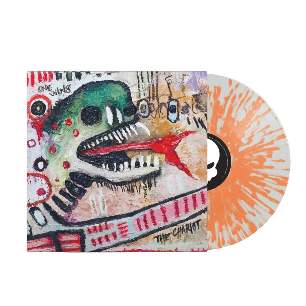 Chariot - One Wing: Single 180G Clear base with a heavy opaque tangerine splatter LP, insert, generic DL card, Single LP jacket