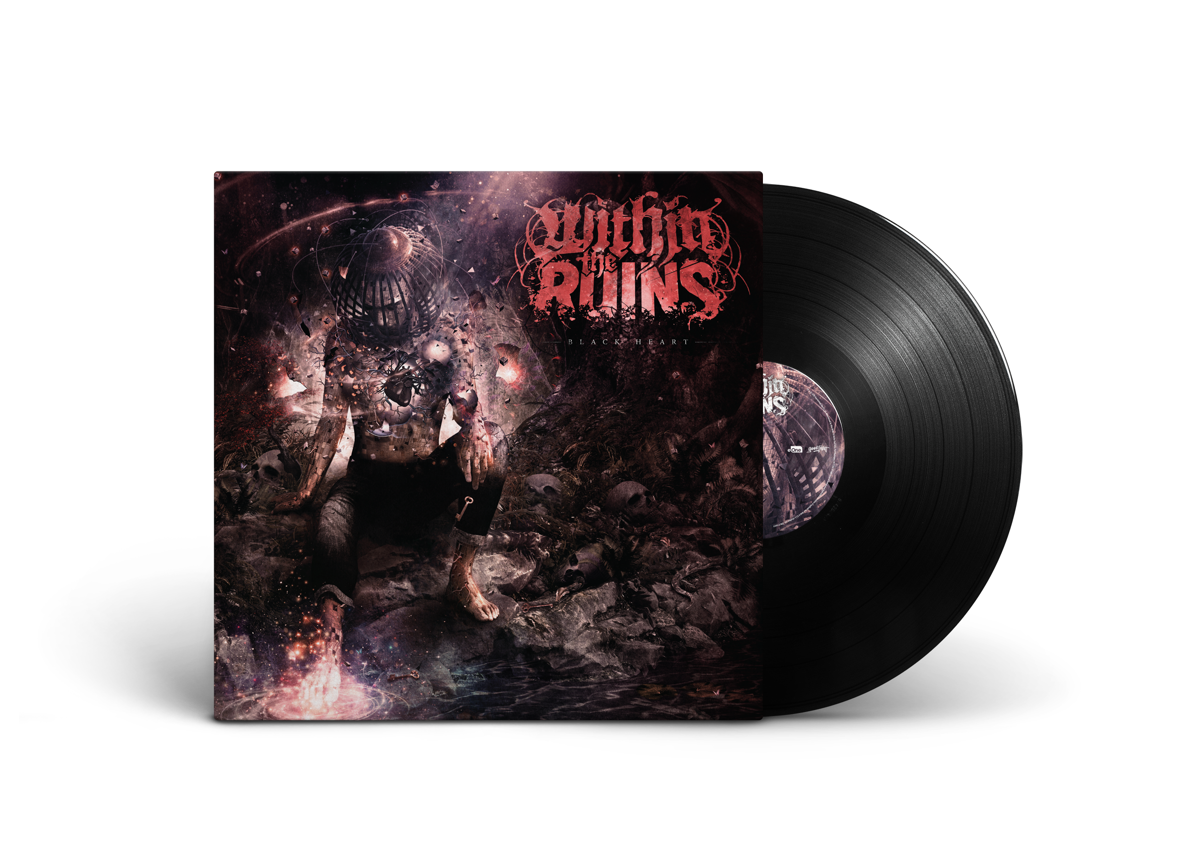 Within The Ruins - Black Heart; 1x 140 Gramm Black Vinyl in a single sleeve + insert + generic download card